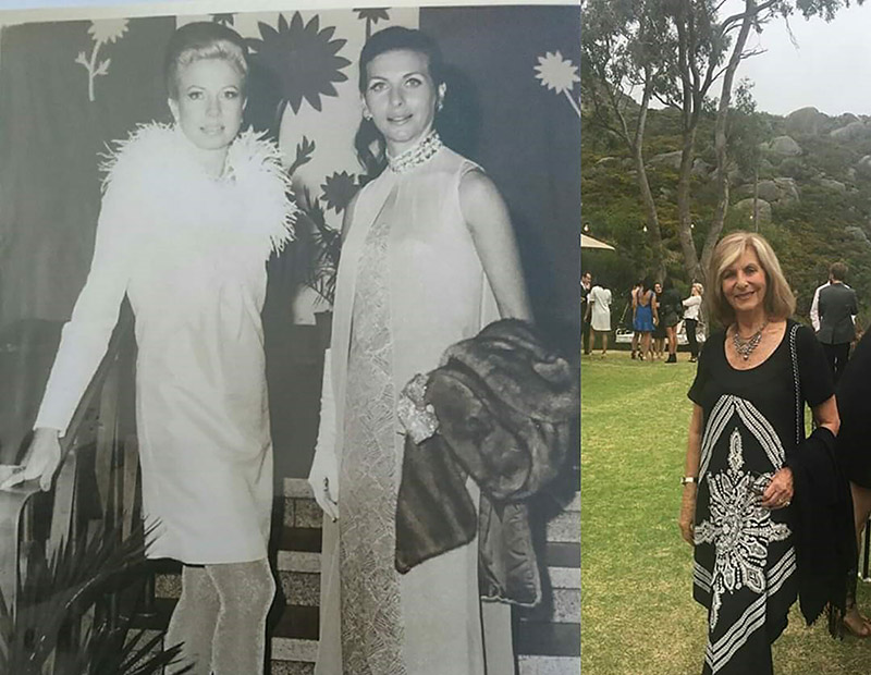 Pola Locum as a young model and now.