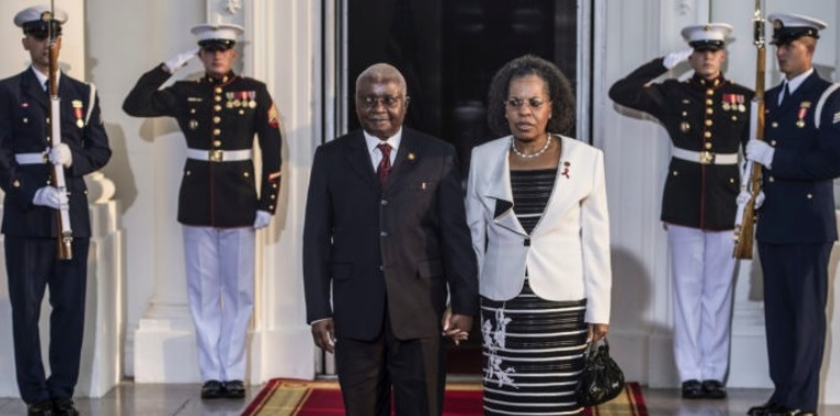 former Mozambique president Armando Guebuza.